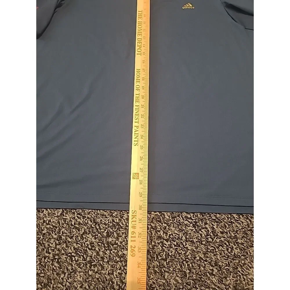 Adidas‎ Golf USA Blue Gray Red Polo Shirt Size XL Performance